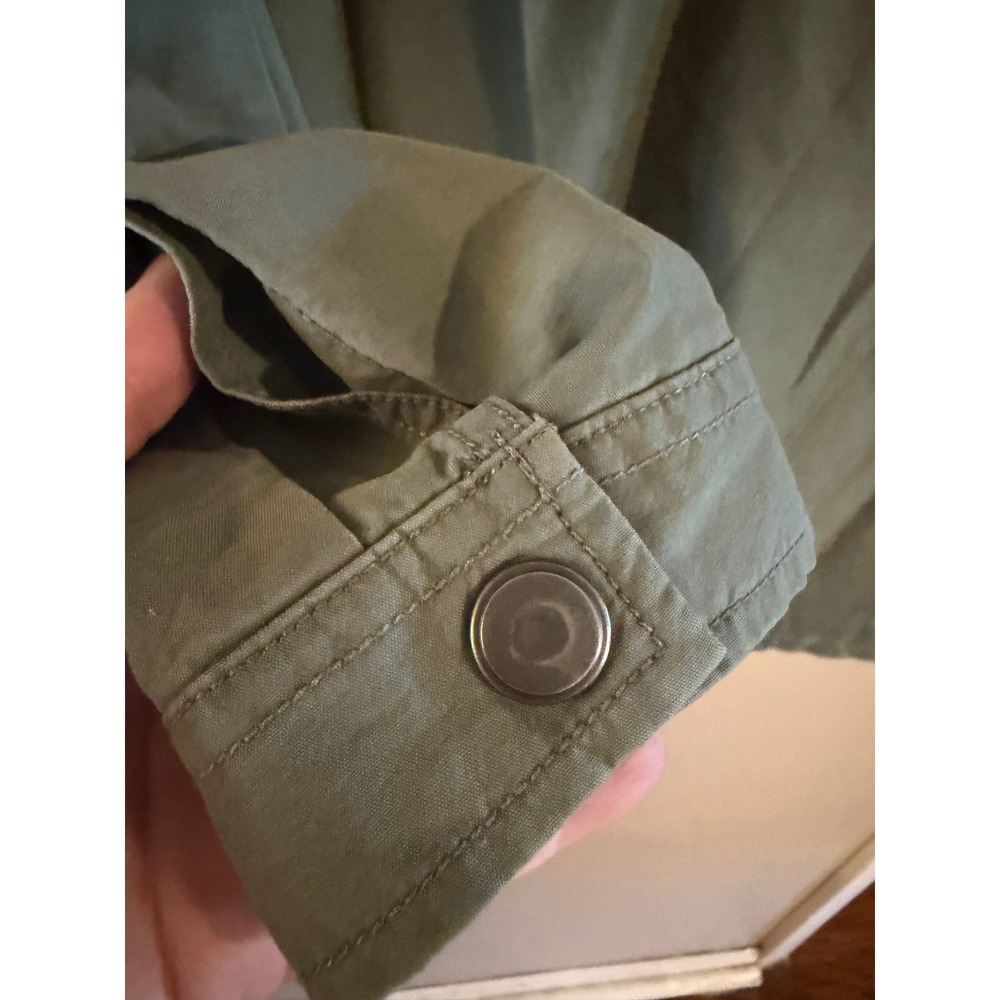 Columbia Womens Sage Green Utility Field Jacket Hooded Full Zip Anorak Large - Picture 8 of 10